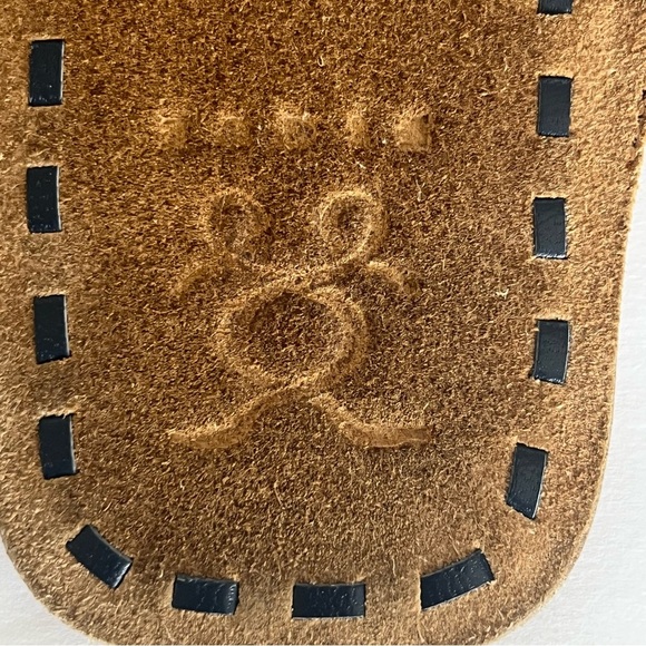 Figue Women’s Slide Sandals 8 Suede Pompoms Sequins Italy Very Unique High End - Picture 9 of 13